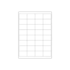 500 Planches d'&eacute;tiquettes multiusages 51x34mm soit 16 000 &eacute;tiquettes 