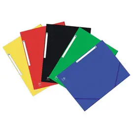 10 Chemises color&eacute;es assorties &agrave; &eacute;lastiques Eurofolio - Oxford 