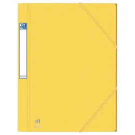 Chemise 3 rabats grande capacit&eacute; Eurofolio Prestige - Jaune - OXFORD 