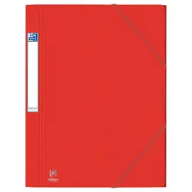 Chemise 3 rabats grande capacit&eacute; Eurofolio Prestige - Rouge - OXFORD 