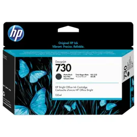 HP 730 cartouche d'encre noire mat P2V65A 