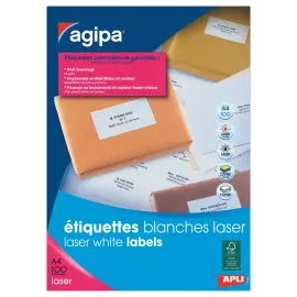 100 Planches de mini &eacute;tiquettes 45,7x 25,4mm soit 4000 &eacute;tiq/bo&icirc;te 
