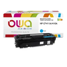 Toner &eacute;q. HP CF411A - Cyan - OWA 