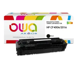 Toner &eacute;q. HP CF400A - Noir - OWA 