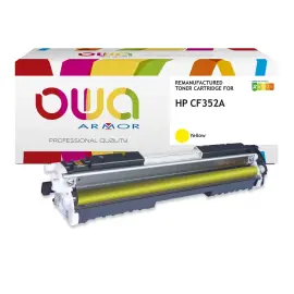 Toner &eacute;q. HP CF352A - Jaune - OWA 