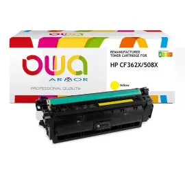 Toner &eacute;quivalent HP CF362X - Jaune - Owa 