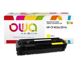 Toner &eacute;q. HP CF402A - Jaune - OWA 