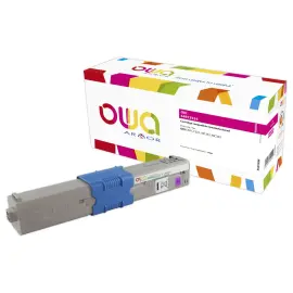 Toner remanufactur&eacute; &eacute;q. OKI C301 - Magenta - OWA 