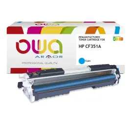 Toner &eacute;q. HP CF351A - Cyan - OWA 