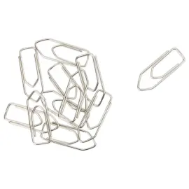 100 Trombones acier nickel&eacute; - 45 mm 