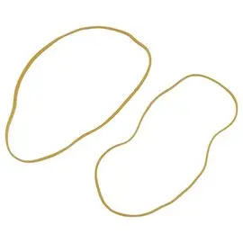 Sachet de 1 kg de bracelets &eacute;lastiques &eacute;troits en caoutchouc - Blond - 120 mm - SIGN 