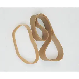 Sachet d'&eacute;lastiques larges - Caoutchouc blond - 120 x 10 mm - SIGN 