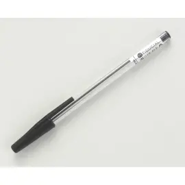 Stylo bille r&eacute;tractable - Avec grip - Ecriture moyenne - Noir - FIDUCIAL 