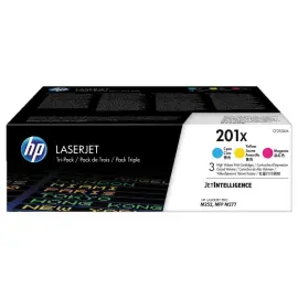 3 Toners HP 201X LaserJet - CF253XM - Couleurs - HP 