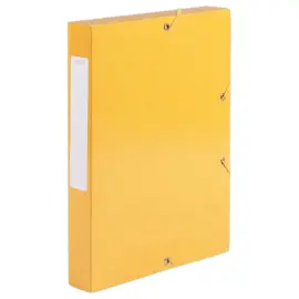 Bo&icirc;te de classement carte  - Dos 4 cm - jaune - ACCESS 