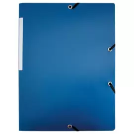 Chemise 3 rabats &agrave; &eacute;lastiques en polypropyl&egrave;ne - bleu - ACCESS 