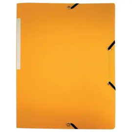 Chemise 3 rabats &agrave; &eacute;lastiques en polypropyl&egrave;ne - jaune - ACCESS 