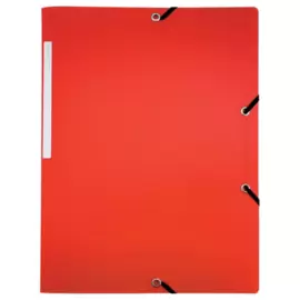 Chemise 3 rabats &agrave; &eacute;lastiques en polypropyl&egrave;ne - rouge - ACCESS 
