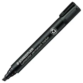 Marqueur Lumocolor permanent - Pointe biseaut&eacute;e 2 &agrave; 5mm - Noir - STAEDTLER 