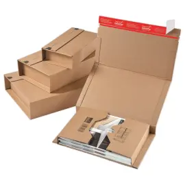 20 bo&icirc;tes d'exp&eacute;dition COLOMPAC A5 217  x165 x 10 &agrave; 60 mm 