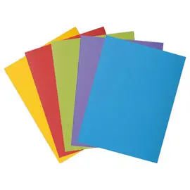 50 Chemises Carte Rock''s 2 rabats  A4 - 210g - assortis - EXACOMPTA 
