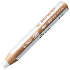 Crayons multi-surfaces woody 3in1 - Blanc - STABILO 