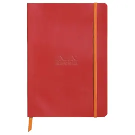 Carnet broch&eacute; Rhodiarama A6 140 pages - couverture souple - rouge - RHODIA 