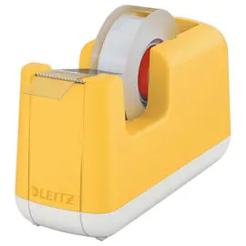 D&eacute;vidoir &agrave; ruban adh&eacute;sif Cosy - Jaune - LEITZ 