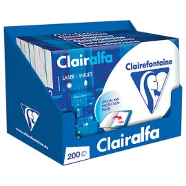 &Eacute;tui 200 feuilles papier blanc CLAIREFONTAINE Clairalfa A4 80g 