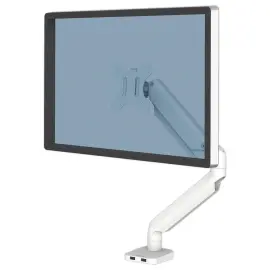 Bras porte-&eacute;cran simple Platinum Series - Blanc - FELLOWES 