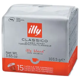 15 Capsules Illy pour Espresso Classique 