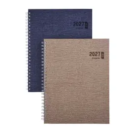Agenda semainier  Kazar - 17,1x22cm - Assortis - Janvier &agrave; d&eacute;cembre - BREPOLS 