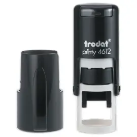 Timbre personnalisable Printy 4612 - Noir - &Oslash; 12 mm - 2 caract&egrave;res max. 