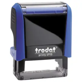 Tampon personnalisable Printy 4910 - Encre bleue - 2 lignes maxi 