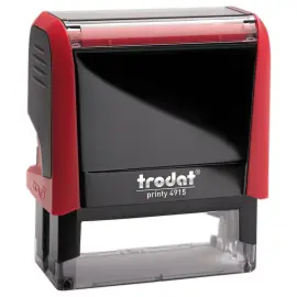 Timbre personnalisable Printy 4915 - Encre rouge - 70 x 25 mm - 7 lignes max. 
