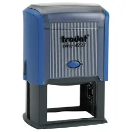 Timbre personnalisable Printy 4927 - Bo&icirc;tier bleu - Encre bleue - 60x 40 mm - 10 lignes max. 