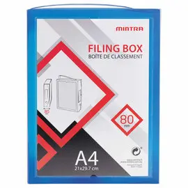 Bo&icirc;te valisette personnalisable  en polypropyl&egrave;ne A4 - Dos 8 cm 