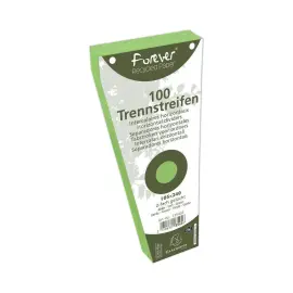 100 Intercalaires trap&egrave;ze perfor&eacute;es Forever - vert - EXACOMPTA 