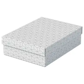 3 Bo&icirc;tes de rangement Home - Taille M basse - Blanc - ESSELTE 