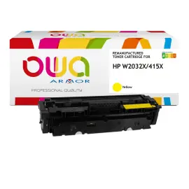 Toner &eacute;q. HP W2032X - Haute capacit&eacute; - Jaune - OWA 