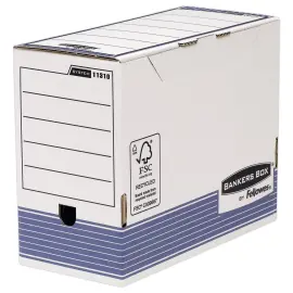10 Bo&icirc;tes &agrave; archives Banker's Box - Montage automatique - Dos 15 cm - FELLOWES 