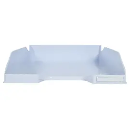 Corbeille &agrave; courrier Aquarel superposable - Bleu clair - Exacompta 