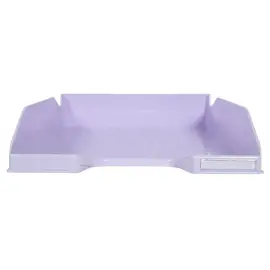 Corbeille &agrave; courrier superposable Aquarel - Lilas - Exacompta 