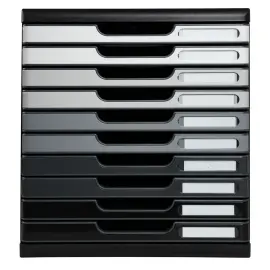 Module de classement 10 tiroirs Moduloglossy- Nuances de gris - EXACOMPTA 