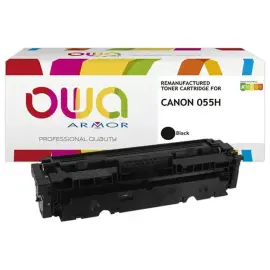 Toner &eacute;q. CANON 055H / T09K - Haute capacit&eacute; - Noir - OWA 
