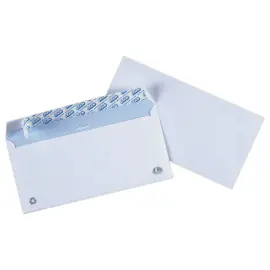 200 Enveloppes extra blanches DL 110x220 100 g bande de protection 