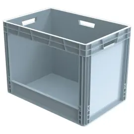 Bac picking avec ouverture longueur gris 90L 