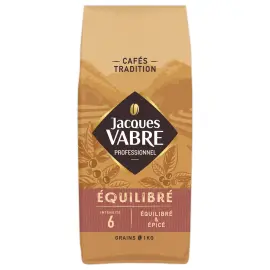 Caf&eacute; Grains - Equilibr&eacute; - 1 kg - Jacques Vabre 