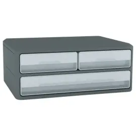 Module 3 tiroirs MOOVUP CEP-gris fonc&eacute; 