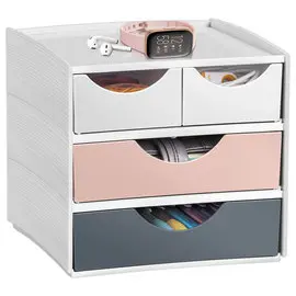 Mini module de rangement Mineral Multicolore Dim 18,6 x 18,5 H 17,5 cm 